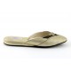 women's slippers DIVA ! pale gold vintage leather
